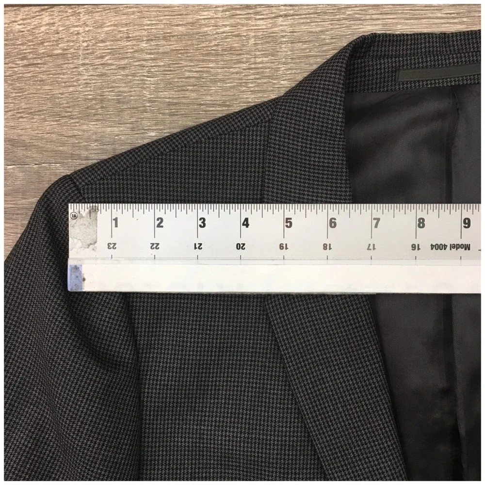 REISS Mens Wool Blazer Sport Coat Casual Jacket Size 40R One Button‎ Suit